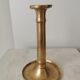 Vintage Gold Brass Candlestick: 1970s Home Decor