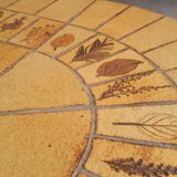 Oval coffee table model scrubland of Roger Capron