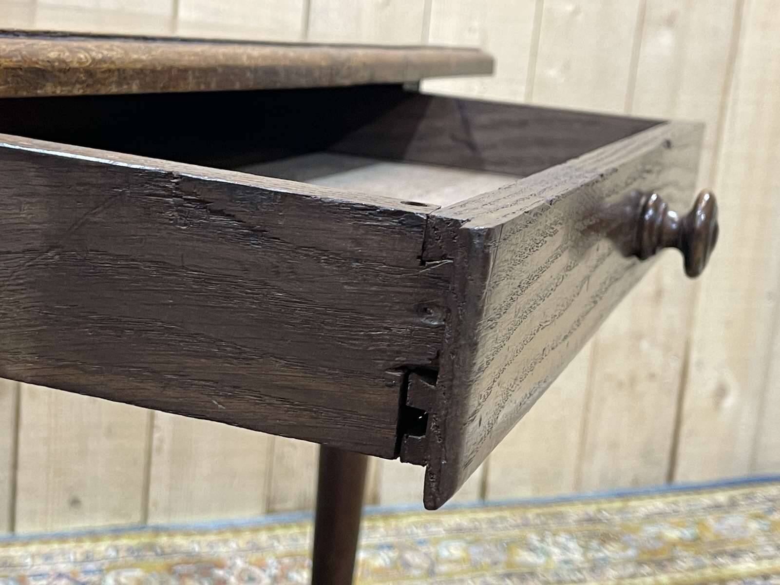 19th century oak side table