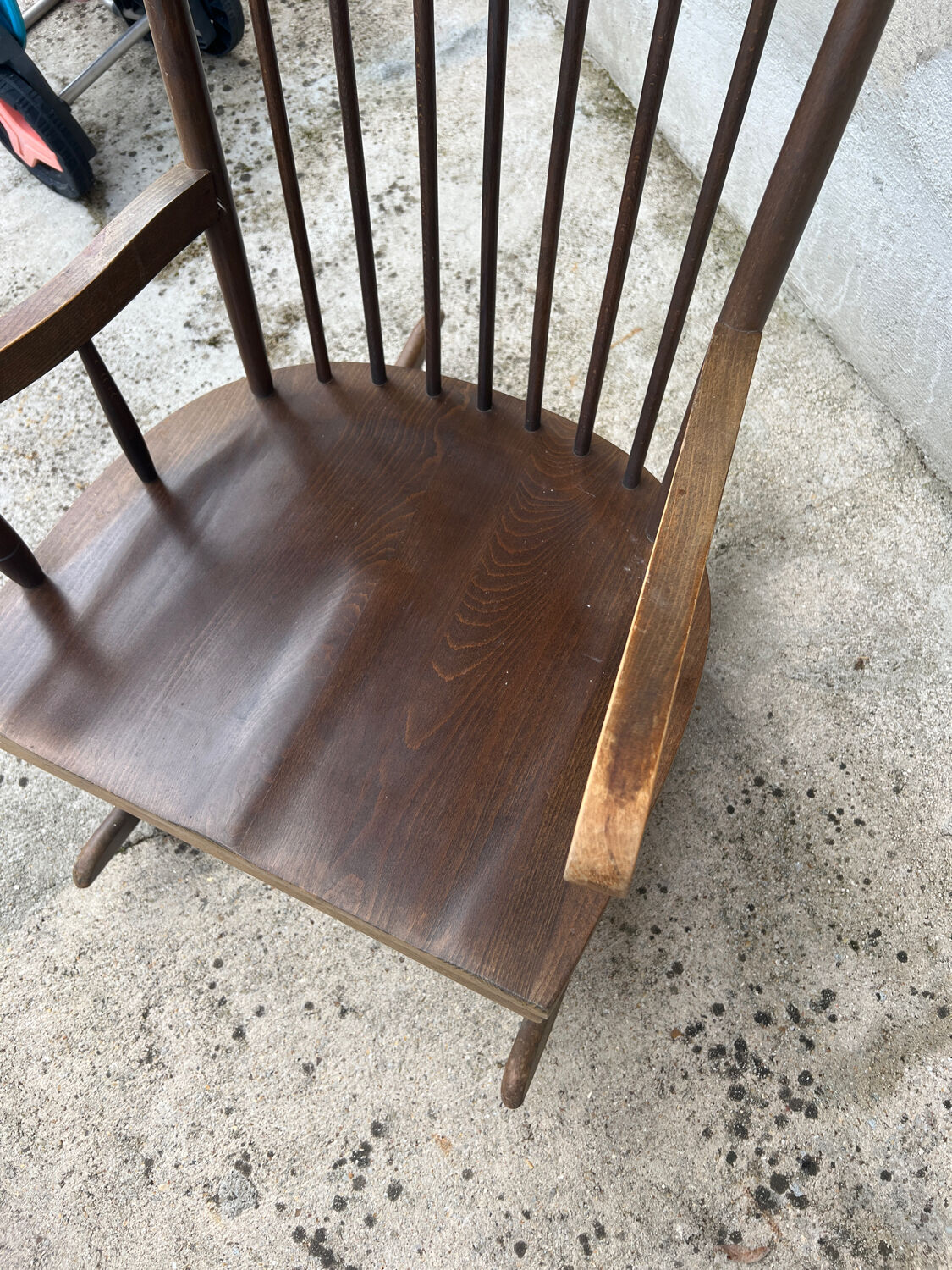 Wooden rocking chair