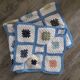 Plaid en crochet vintage