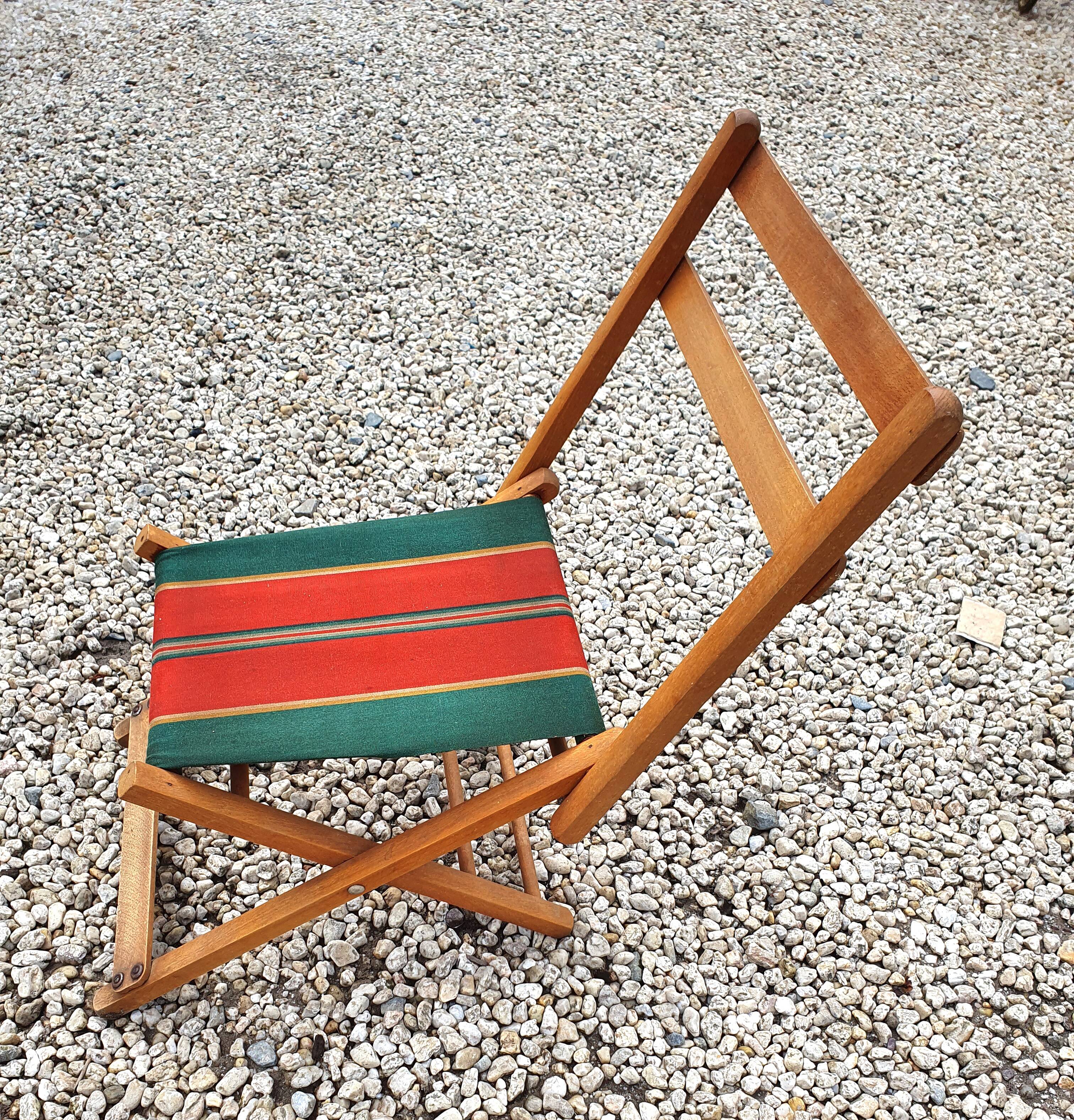 Folding chair of fisherman fabric bayadère