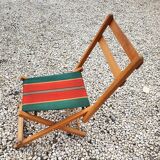 Folding chair of fisherman fabric bayadère