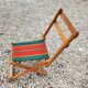 Folding chair of fisherman fabric bayadère