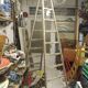 Vintage 9-step painter's stepladder