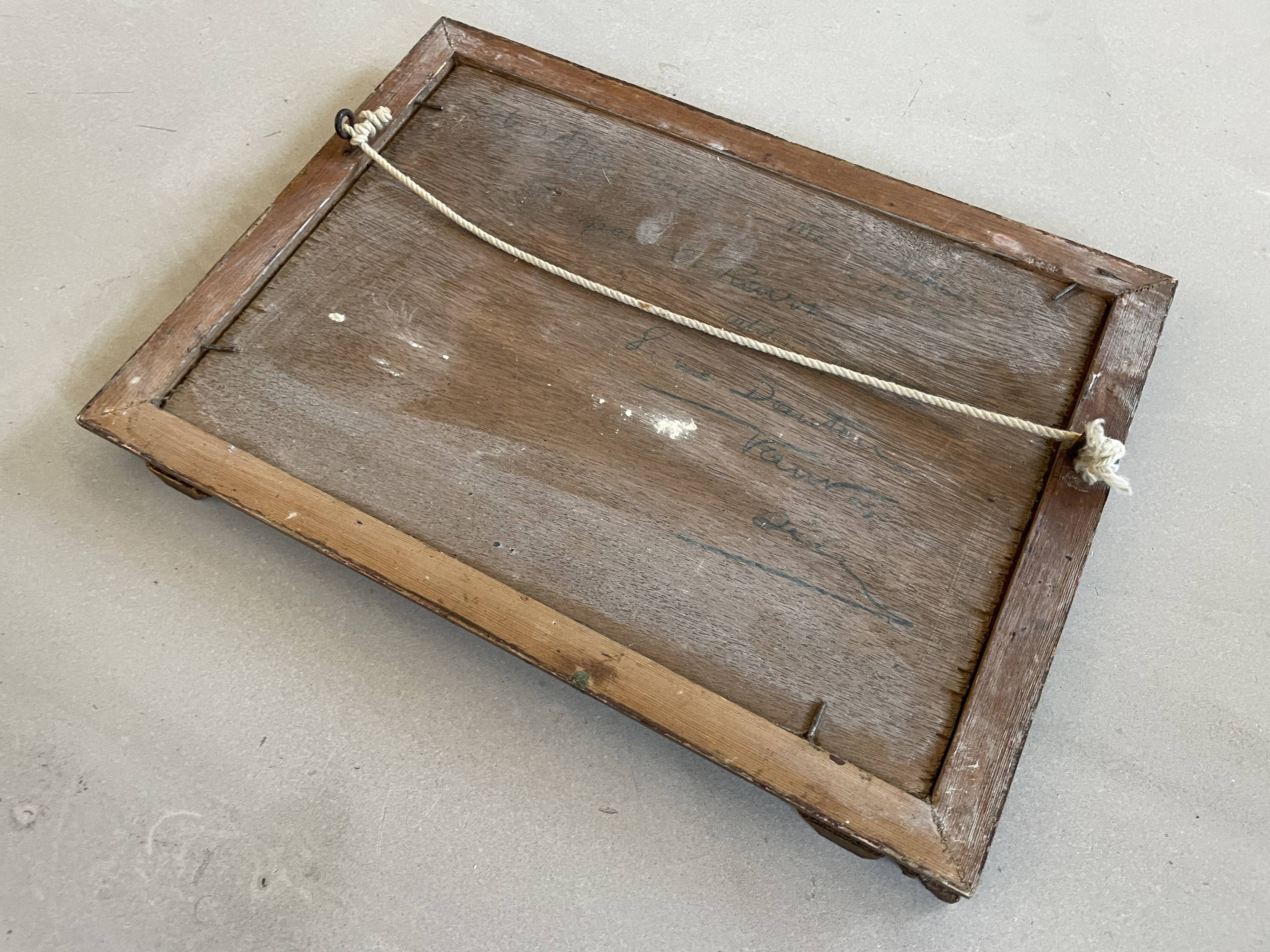 Small old seaside painting