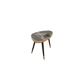Vintage table with brass and marble formica top