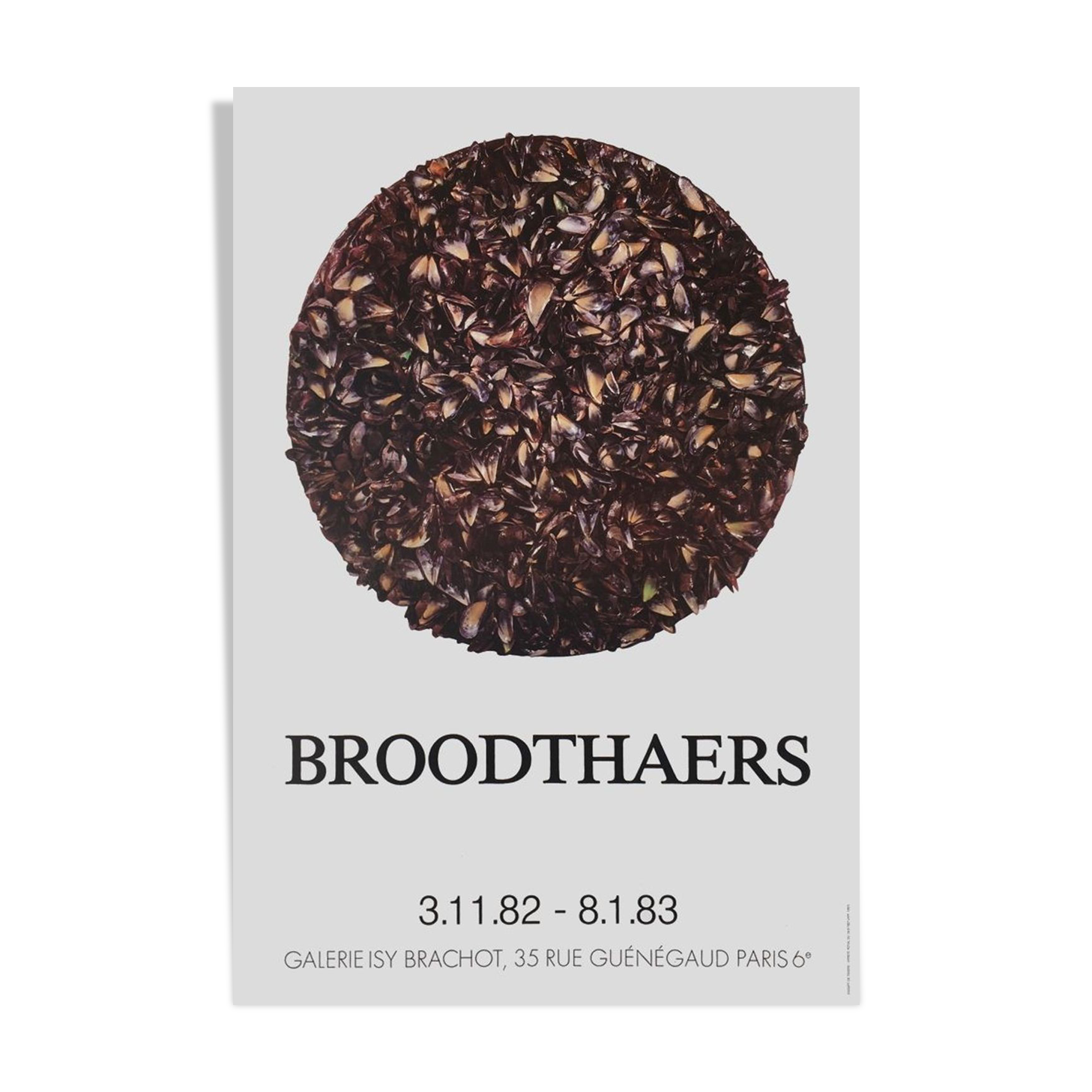 Affiche Marcel Broodthaers 1982