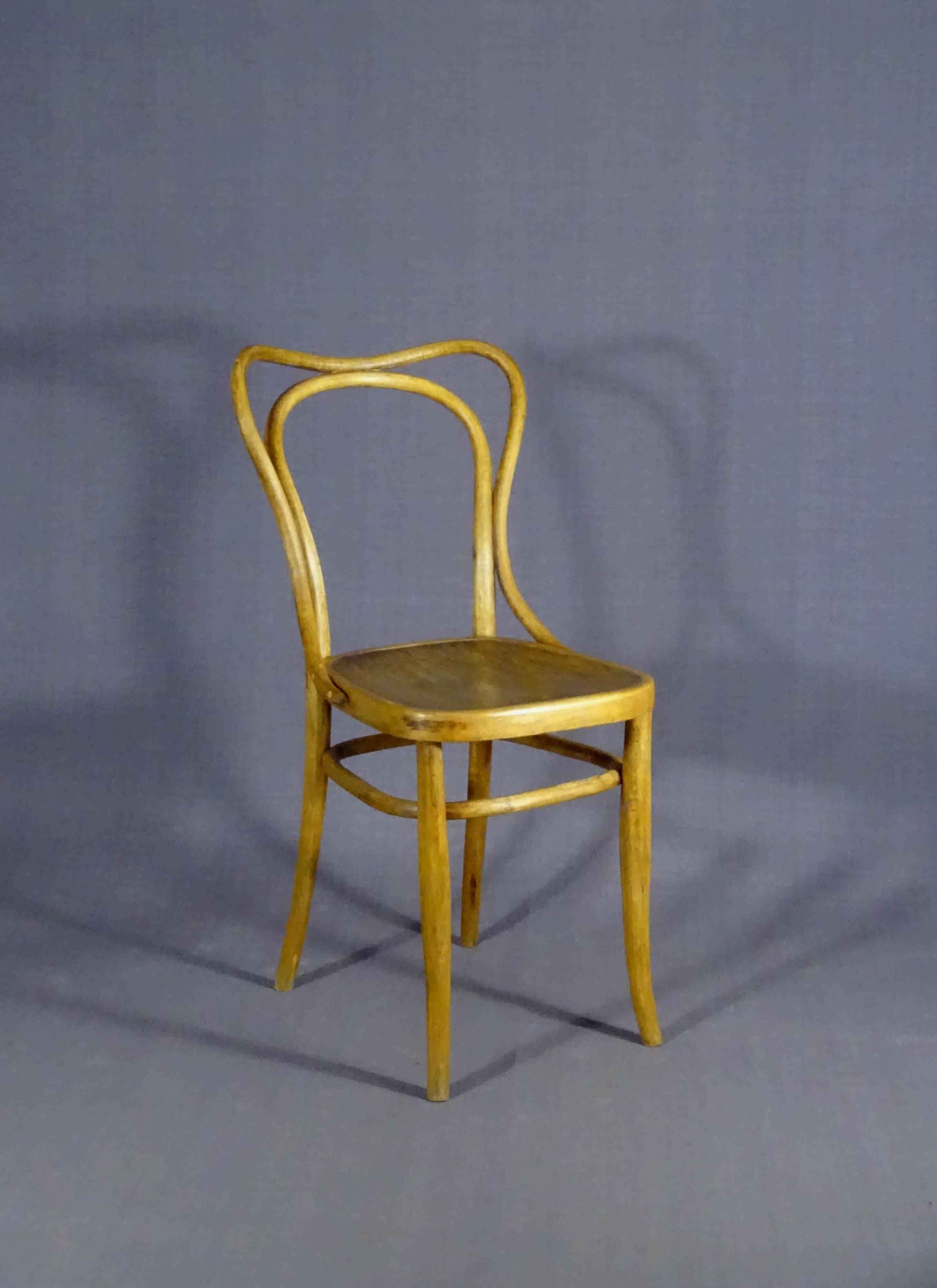 Kohn bistro chair No. 55 circa 1910, not Thonet.