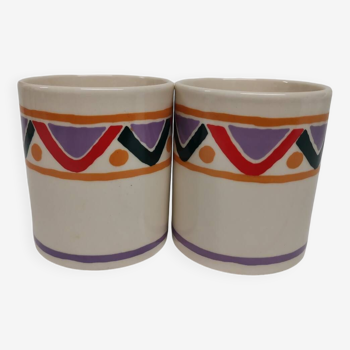 Duo of 80s mugs