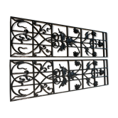 Art nouveau 2 cast iron grills top deco indoors and outdoor stitches