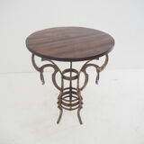 Table d’appoint en fer industriel antique