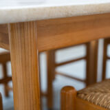 Table vintage Hank Lowenstein Padua et 6 chaises, des années 70