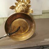 Solid brass palm tree lamp