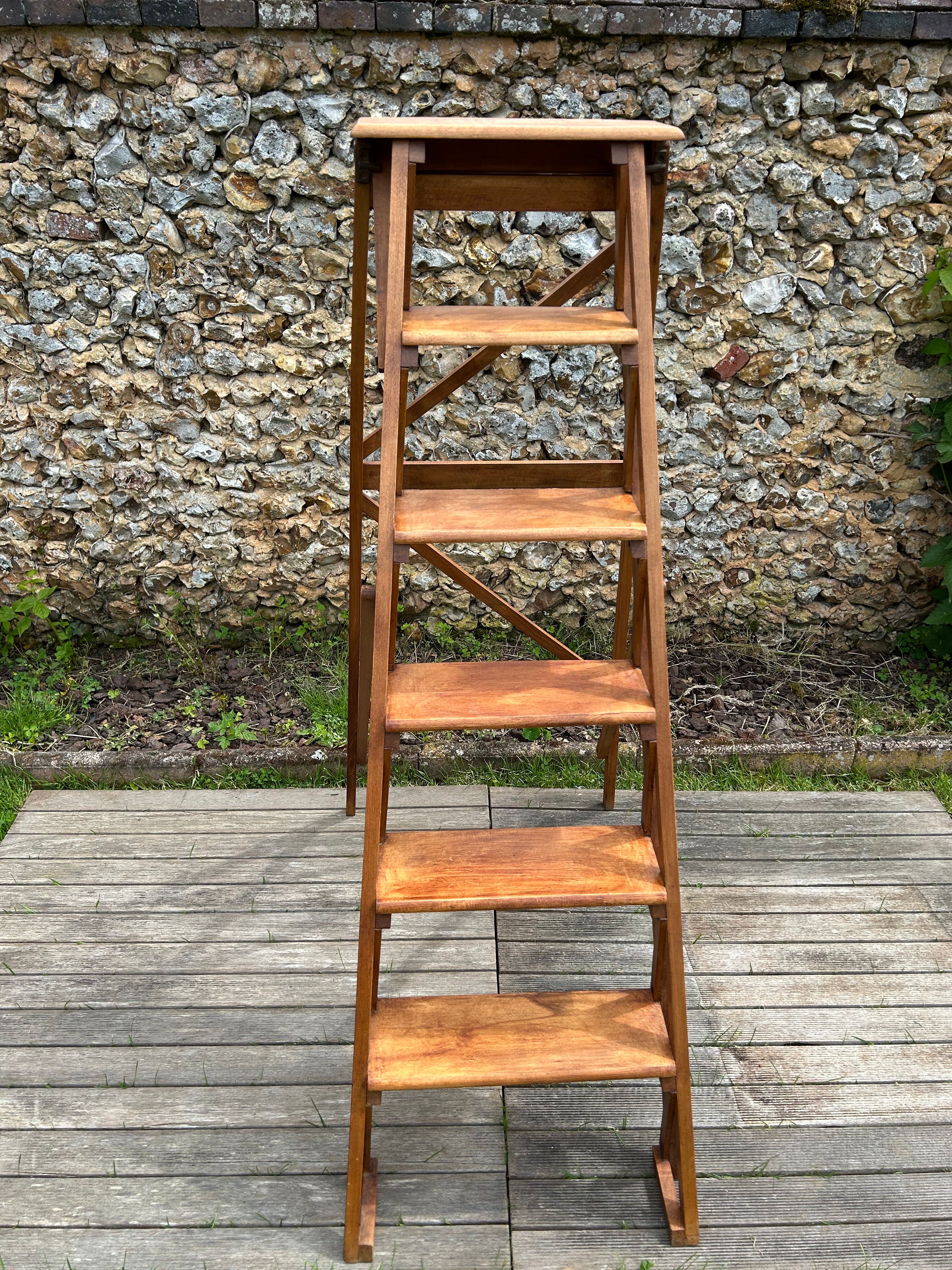 Antique beech step stool in perfect condition.
