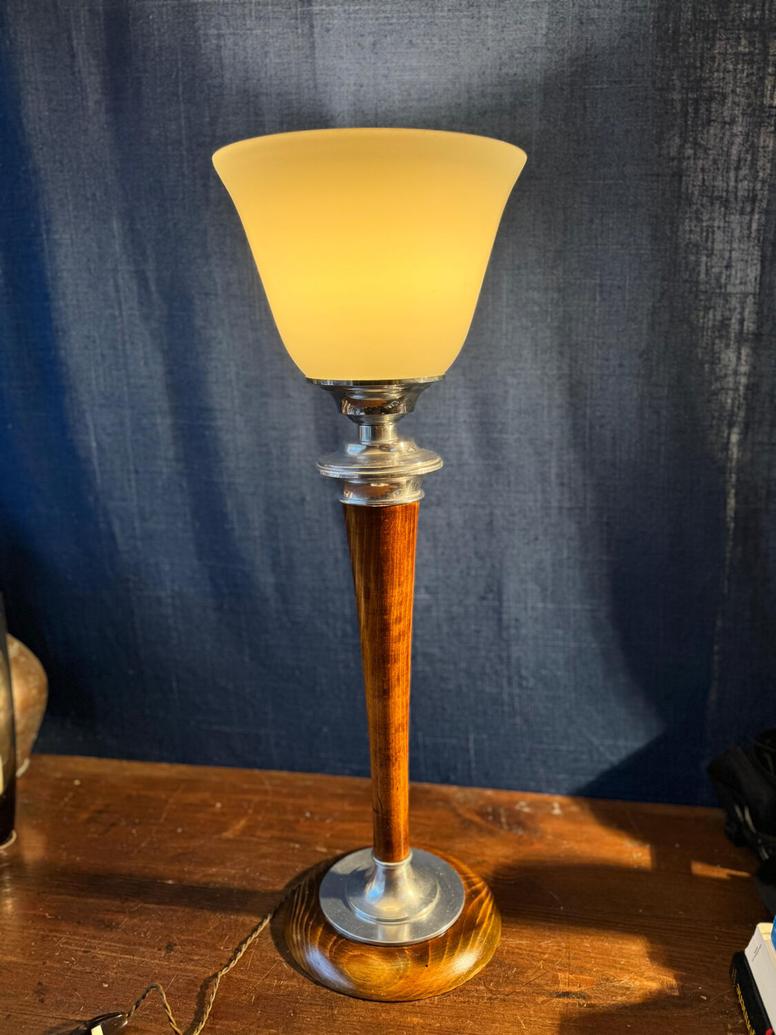 Large Art Deco Mazda lamp. 1930s.