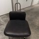 Pair of French Army telegraph operator's swivel chairs, new leather
