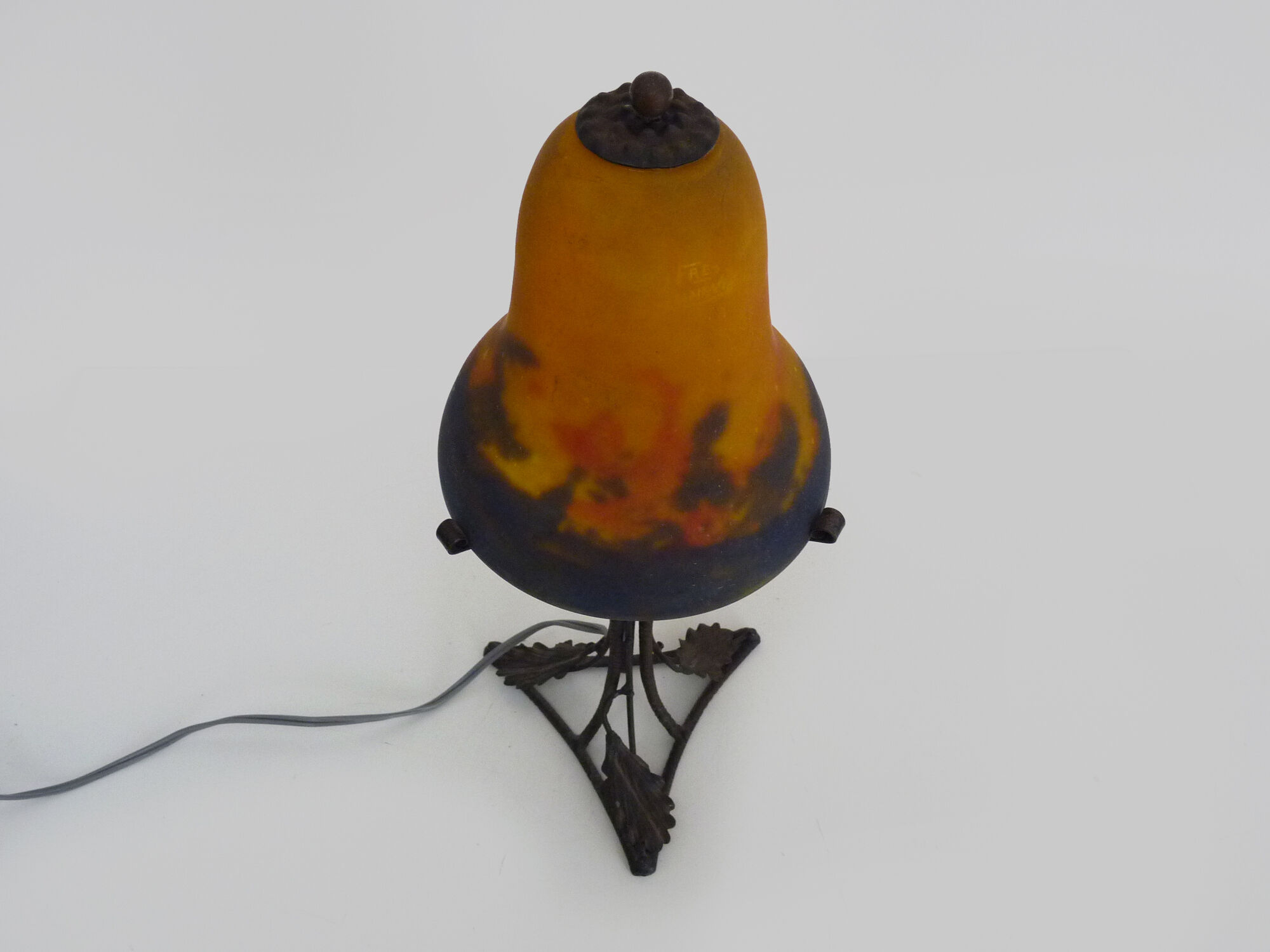 Vintage Art Deco desk lamp by Muller Frères Lunéville, 1930s