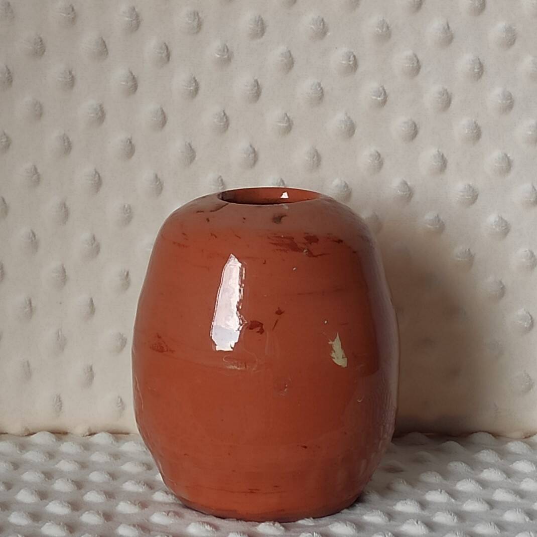Vase terre cuite vernissée