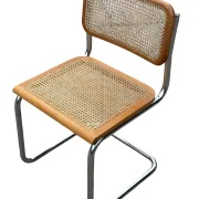 Chaise de design Cesca modèle B32 en chrome