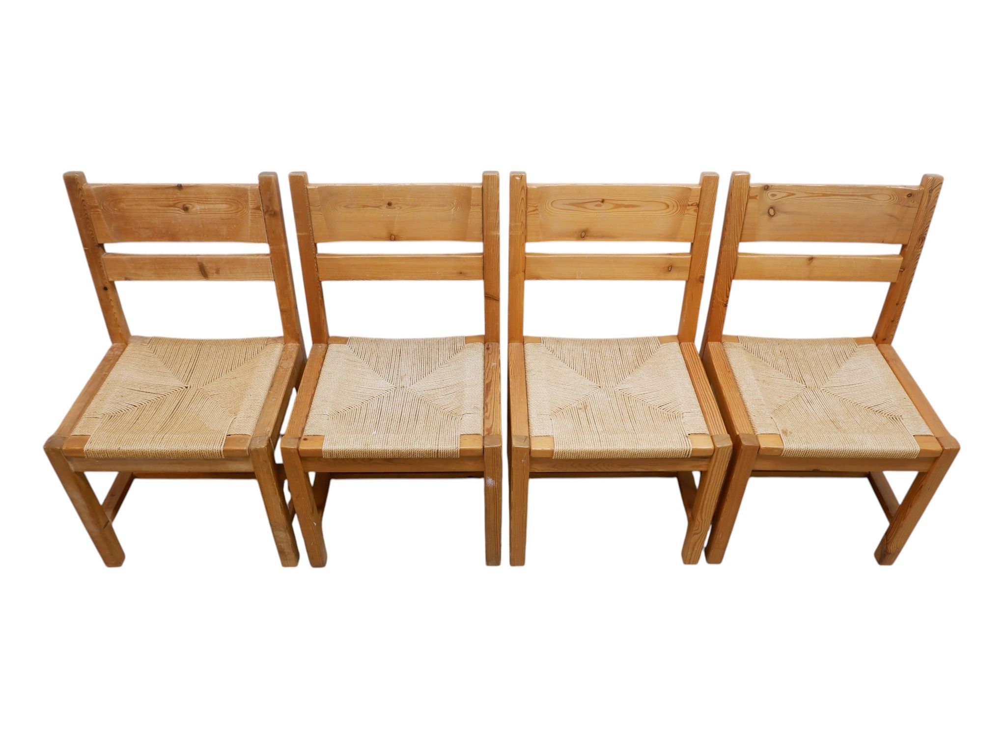 Set of 4 Danish chairs by Tage Poulsen, 1970s