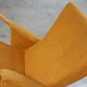 50s 60s Danish armchair has ears golden
