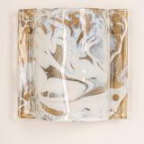 Murano Glass Wall Light by Hillebrand, Germany, 1970s