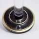 Vintage candle holder in lucite and brass