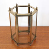 Glass lantern and brass