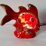 vintage Vallauris fish lamp