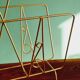 Golden metal magazine holder