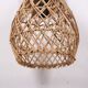 Rattan & Bamboo Classic Sconce Lamp, 15x17Cm