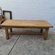Rectangular table in raw oak