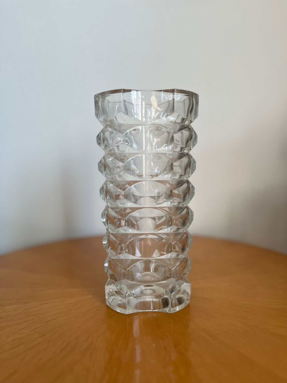 Crystal glass vase 1950