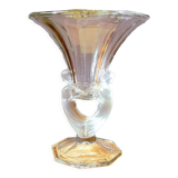 Art Deco pressed glass vase