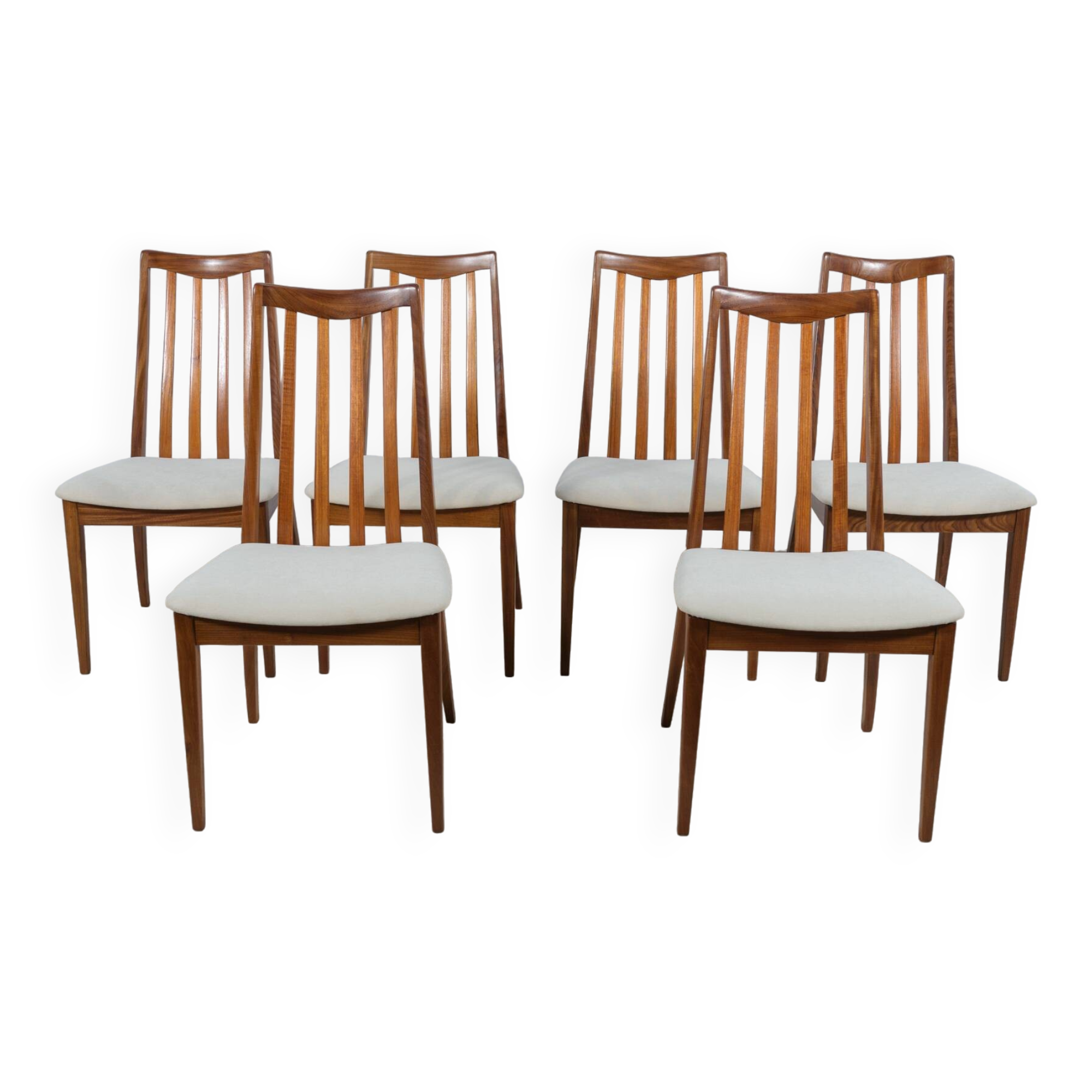 Mid-Century Teak Dining Chairs by Leslie Dandy for G-Plan, 1960s, Set of 6