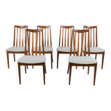 Chaises de salle à manger en teck du milieu du siècle par Leslie Dandy pour G-Plan, années 1960, lot de 6