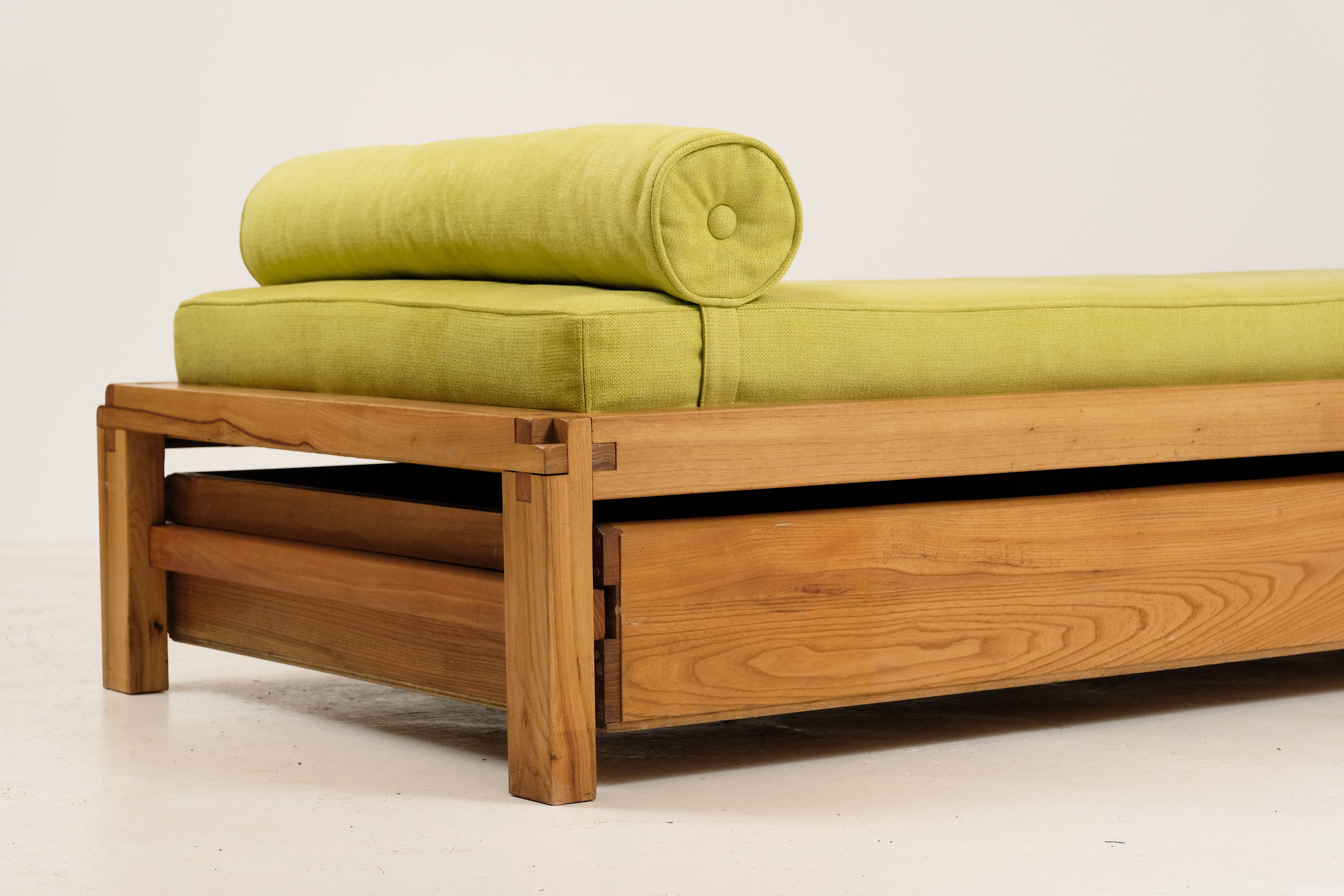 Bed L03 by Pierre Chapo in Massive Elm 1960
