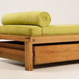 Bed L03 by Pierre Chapo in Massive Elm 1960