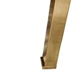 Table basse Guy Lefevre maison Jansen, laiton doré et travertin