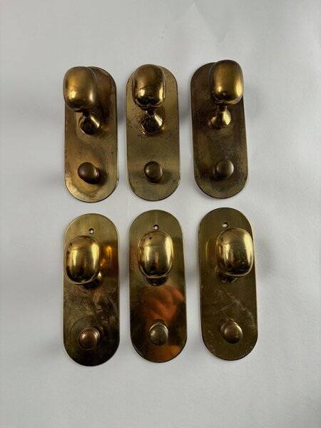 Super Brass Coat Hanger attributed to L. Caccia Dominioni for Azucena, 1962