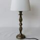 Silver metal lamp foot