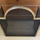 Vintage brass fire screen with 3 panels