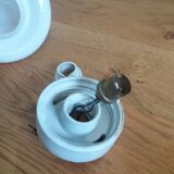 Opaline glass wall lamp