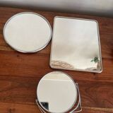 Set of 3 barber mirrors