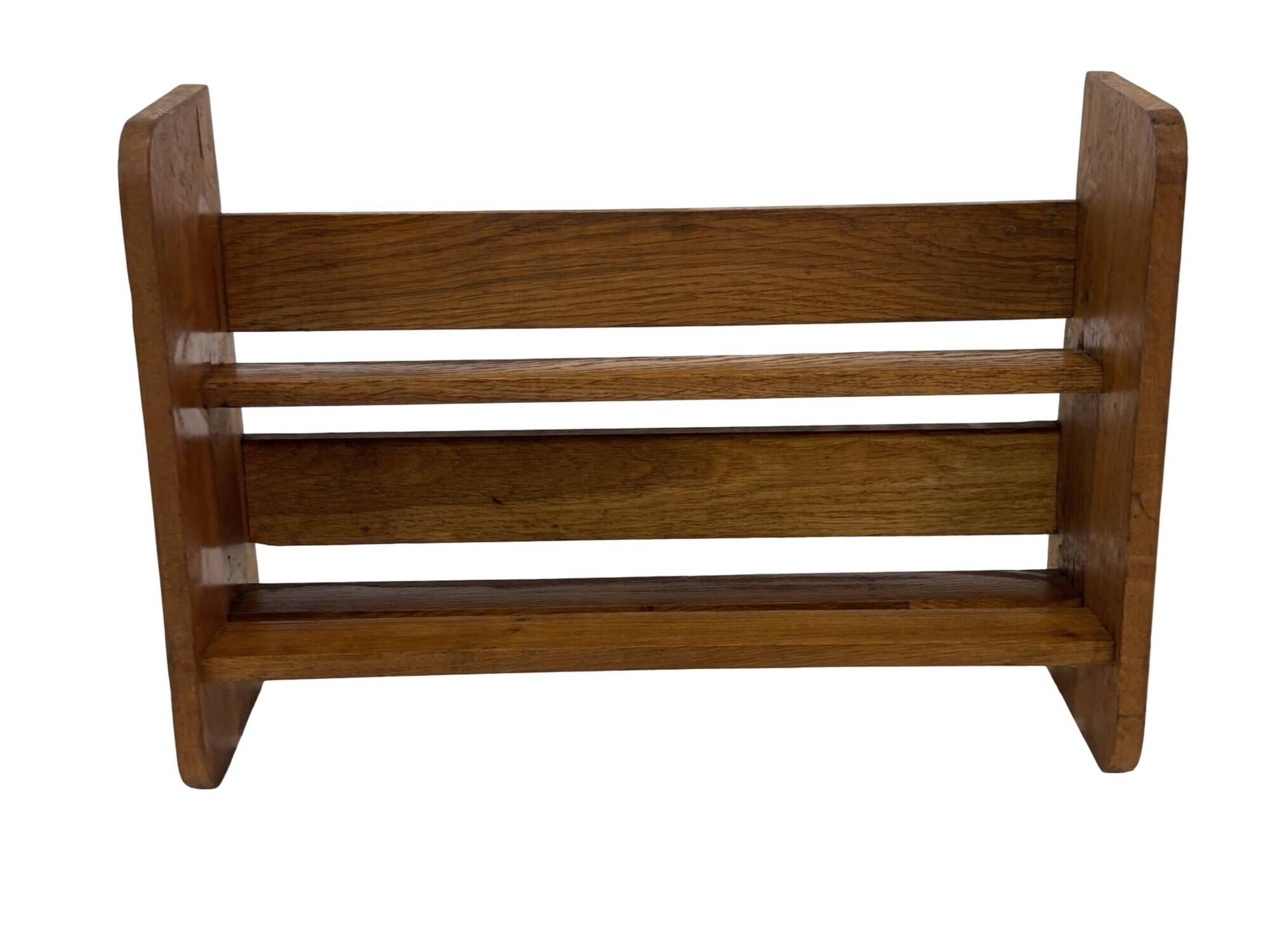 Vintage wooden standing bookcase from the 1950s