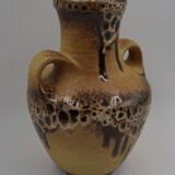 Ceramic vase Fat Lava 2 vintage handles