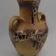 Ceramic vase Fat Lava 2 vintage handles
