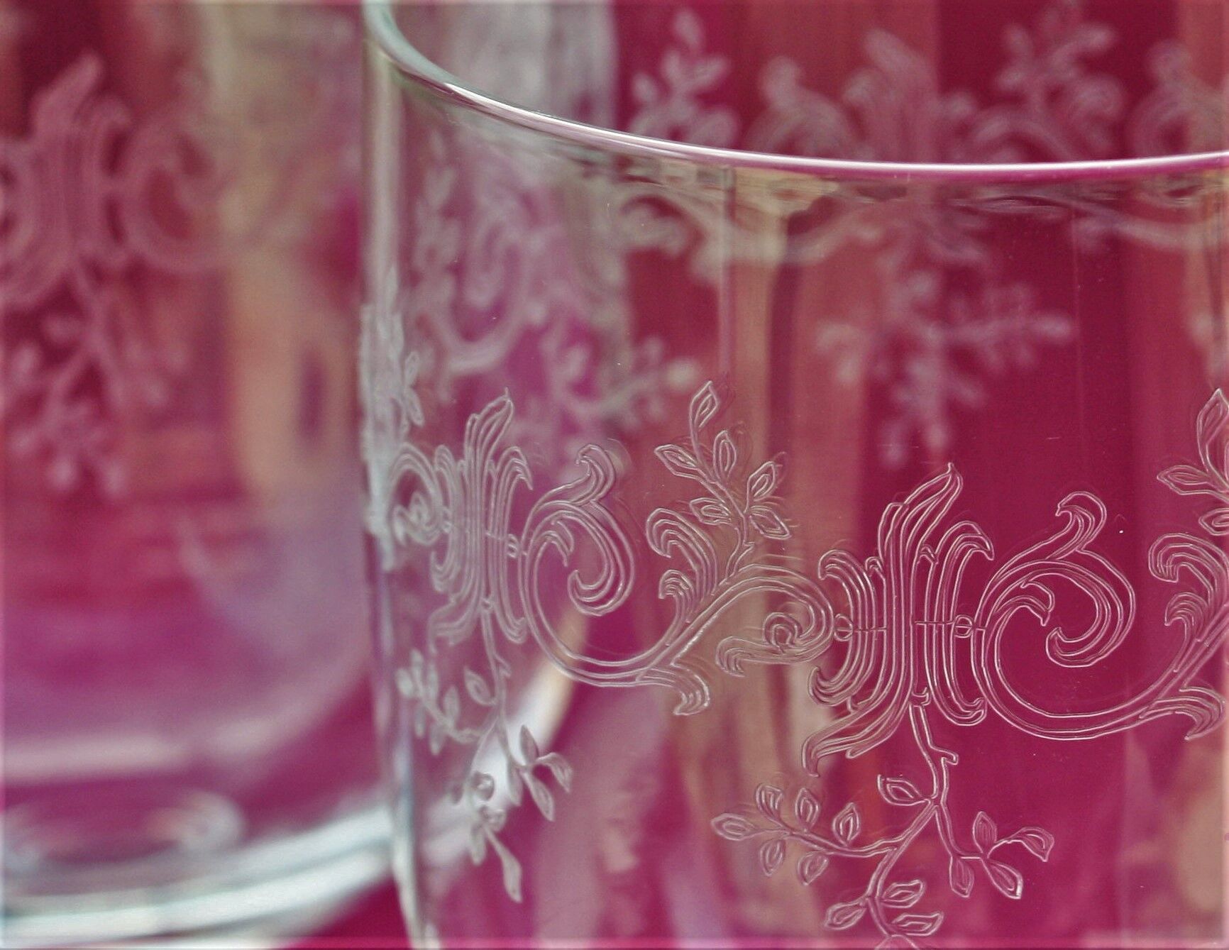 Série de 6 verres à eau en cristal de Baccarat modèle Sévigné