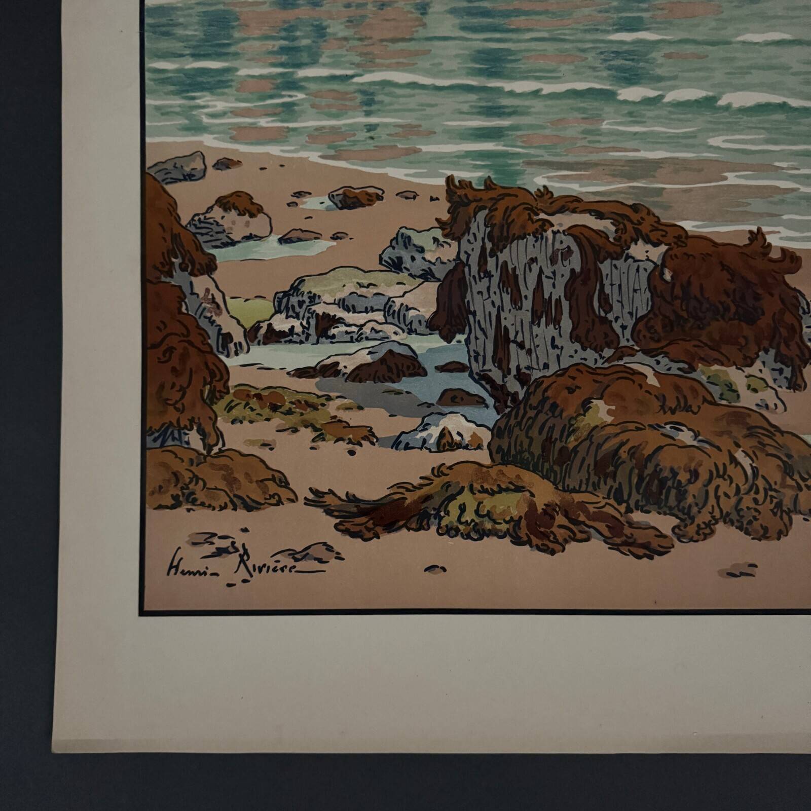 Lithograph by Henri Rivière Aspects of Nature - The Sea